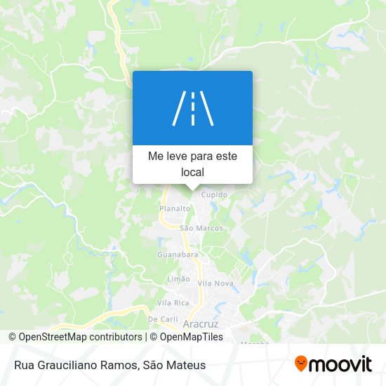 Rua Grauciliano Ramos mapa