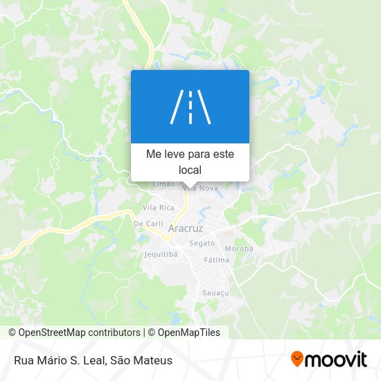 Rua Mário S. Leal mapa
