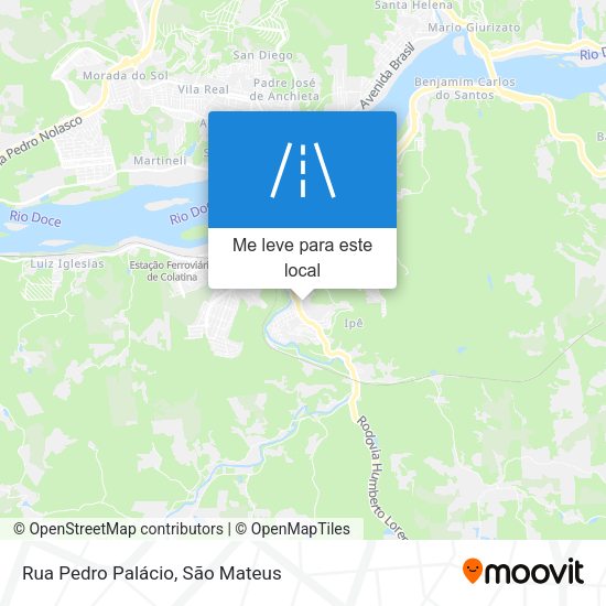 Rua Pedro Palácio mapa