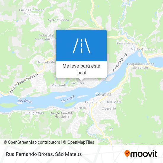 Rua Fernando Brotas mapa