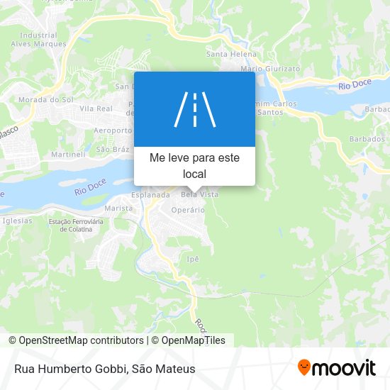 Rua Humberto Gobbi mapa