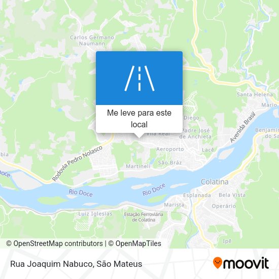 Rua Joaquim Nabuco mapa