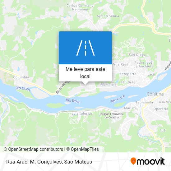 Rua Araci M. Gonçalves mapa
