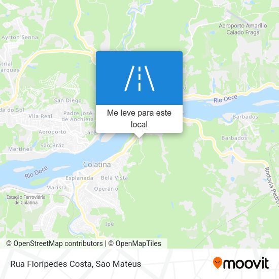 Rua Florípedes Costa mapa