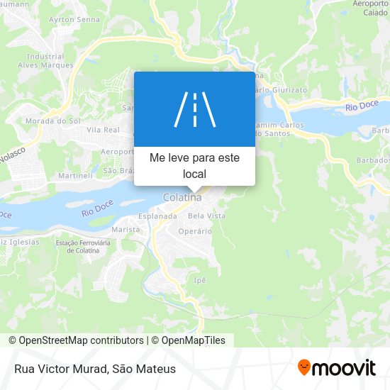 Rua Victor Murad mapa