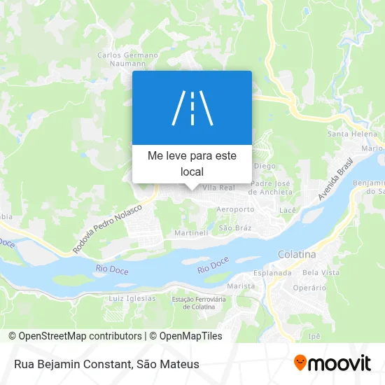 Rua Bejamin Constant mapa