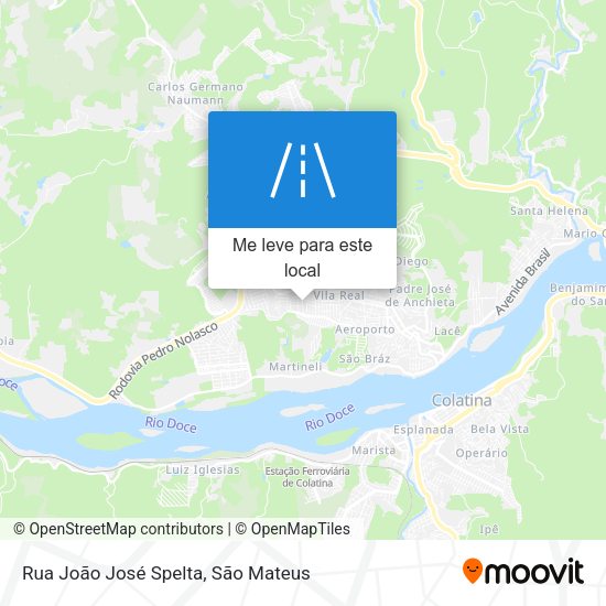 Rua João José Spelta mapa