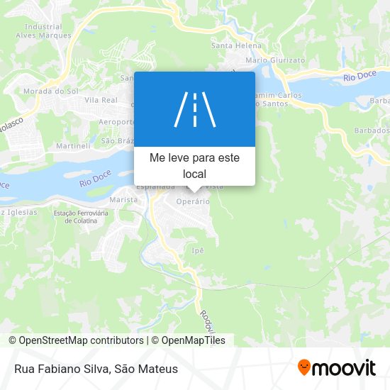 Rua Fabiano Silva mapa
