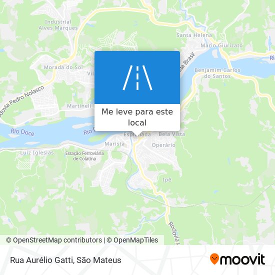 Rua Aurélio Gatti mapa