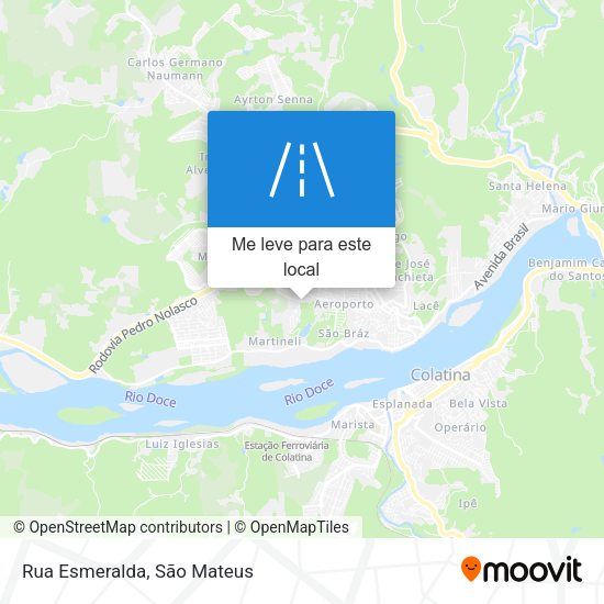Rua Esmeralda mapa