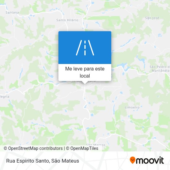 Rua Espirito Santo mapa