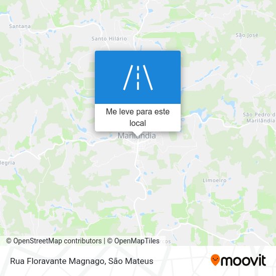 Rua Floravante Magnago mapa