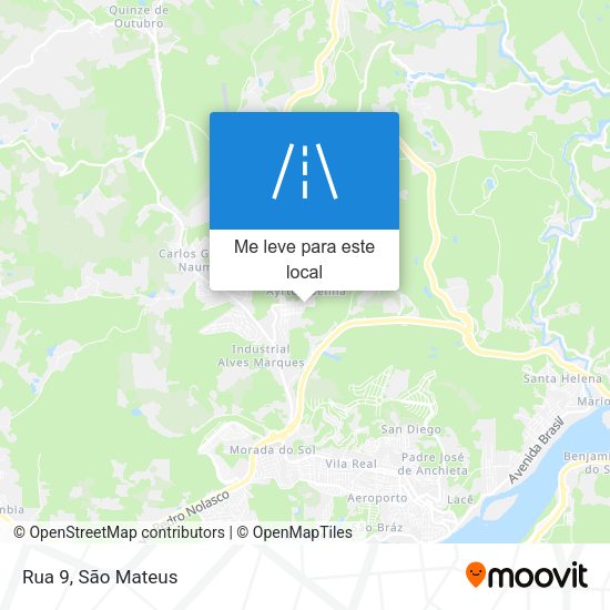 Rua 9 mapa