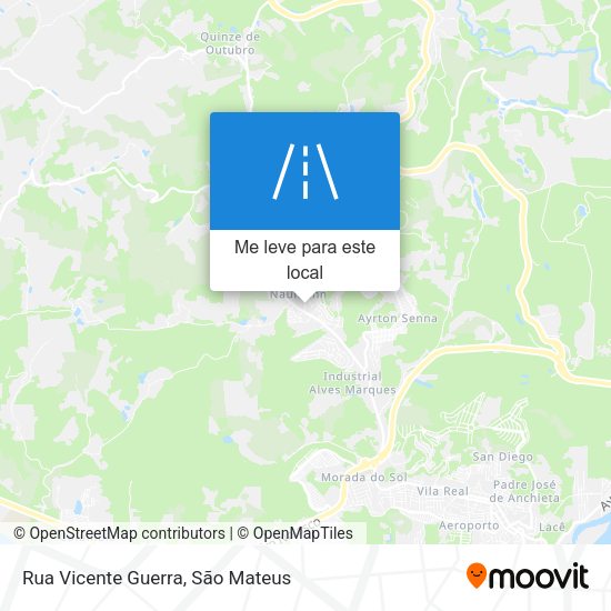 Rua Vicente Guerra mapa