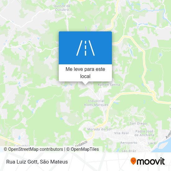 Rua Luiz Gott mapa