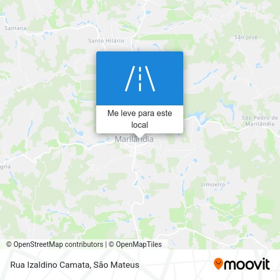 Rua Izaldino Camata mapa