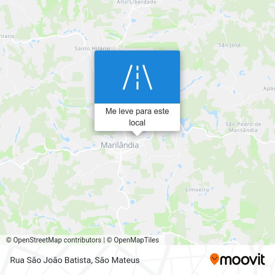 Rua São João Batista mapa