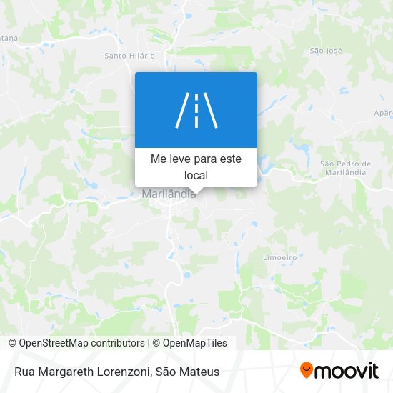 Rua Margareth Lorenzoni mapa