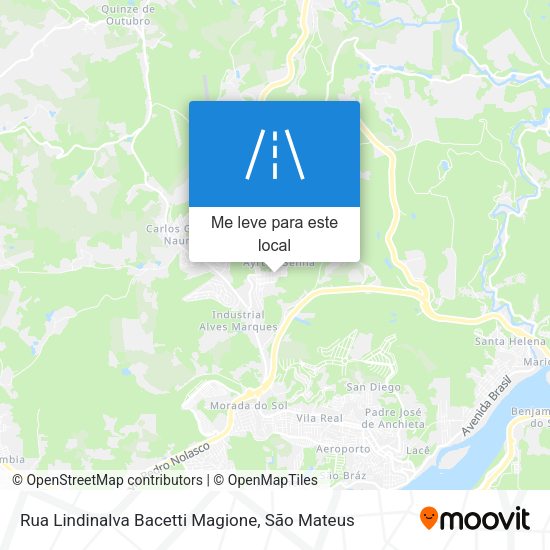 Rua Lindinalva Bacetti Magione mapa