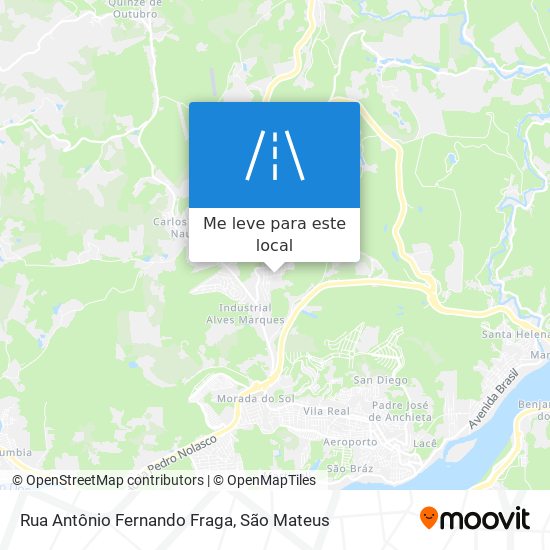 Rua Antônio Fernando Fraga mapa