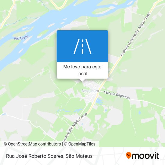 Rua José Roberto Soares mapa