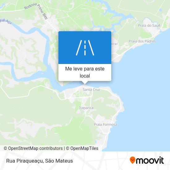 Rua Piraqueaçu mapa
