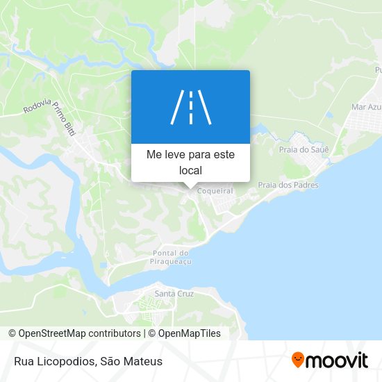 Rua Licopodios mapa