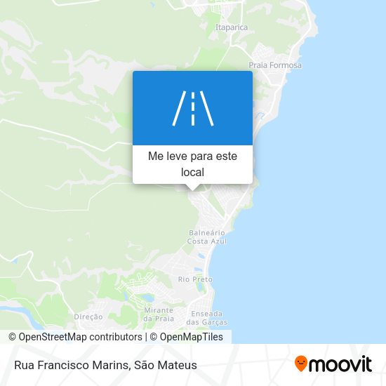 Rua Francisco Marins mapa