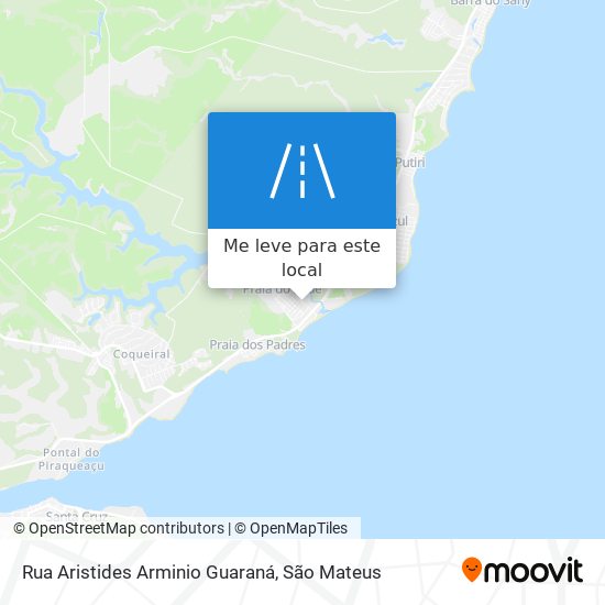 Rua Aristides Arminio Guaraná mapa