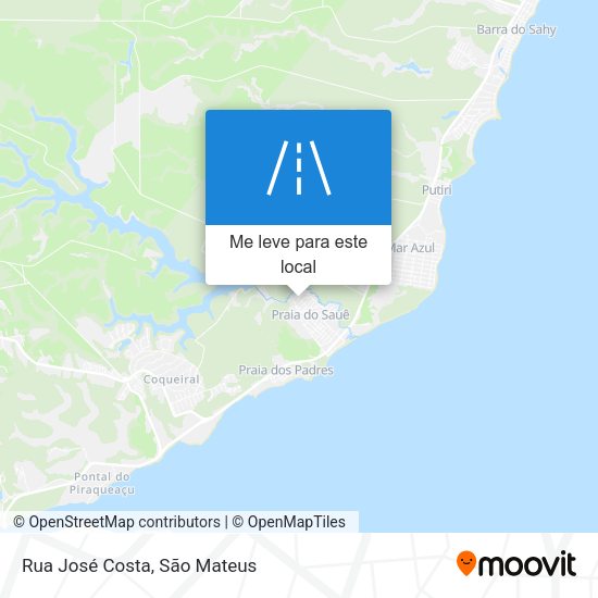 Rua José Costa mapa