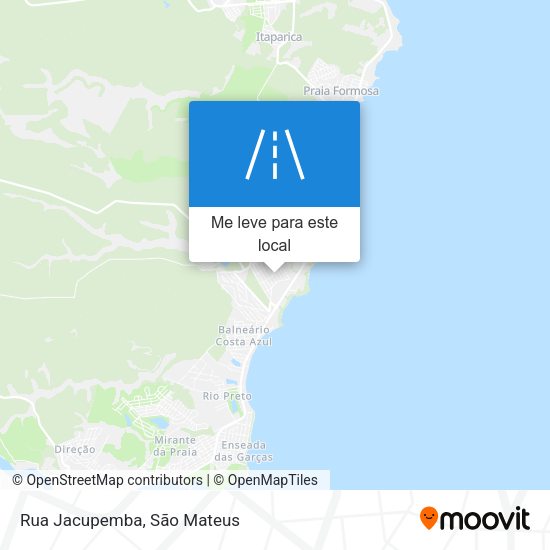 Rua Jacupemba mapa