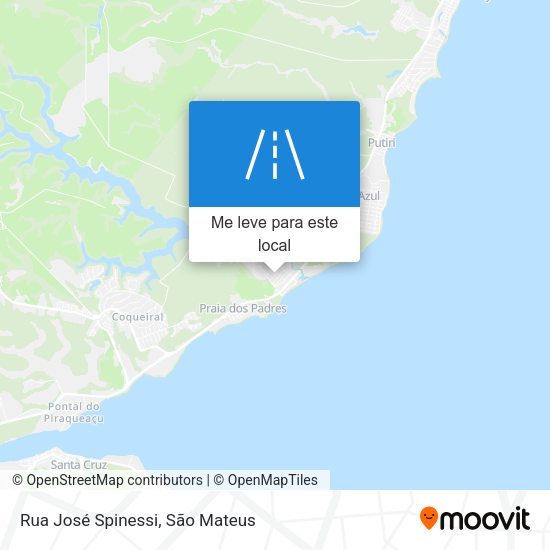 Rua José Spinessi mapa