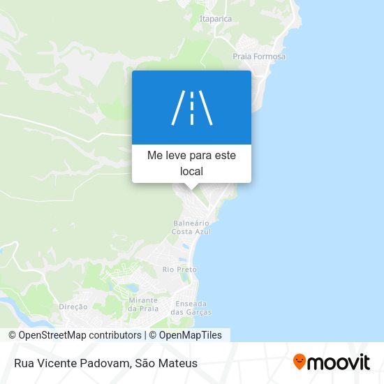 Rua Vicente Padovam mapa