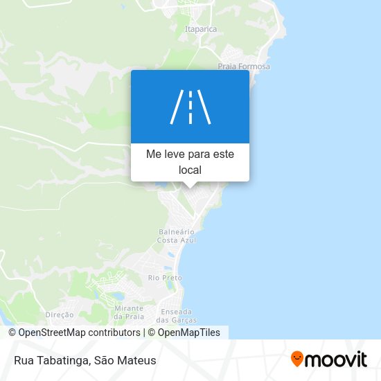 Rua Tabatinga mapa