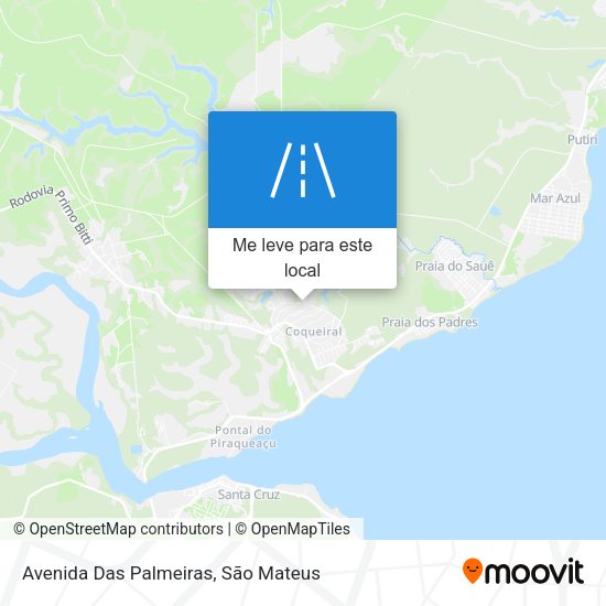 Avenida Das Palmeiras mapa