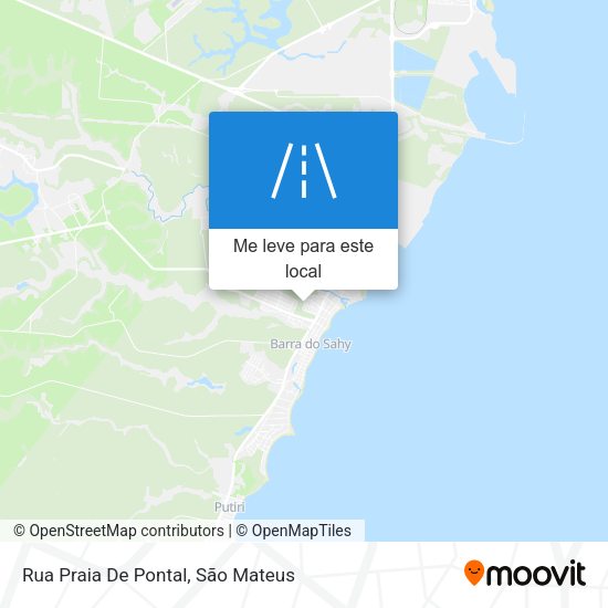 Rua Praia De Pontal mapa