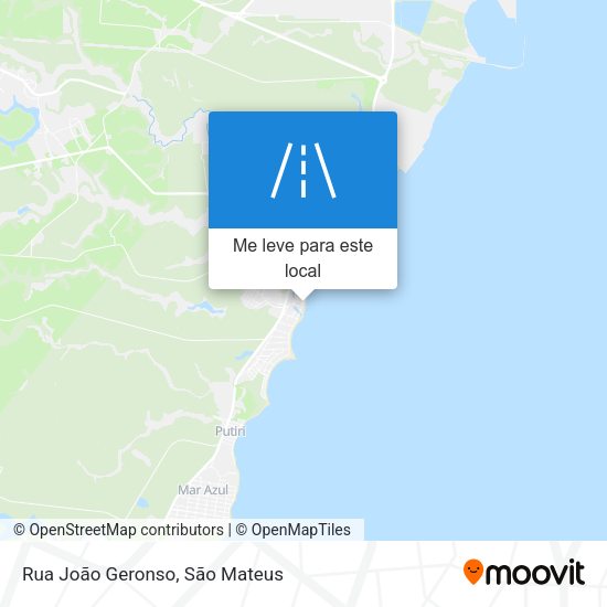 Rua João Geronso mapa