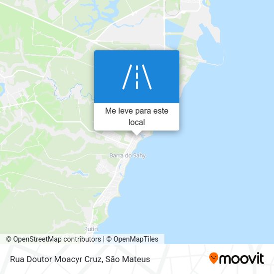 Rua Doutor Moacyr Cruz mapa