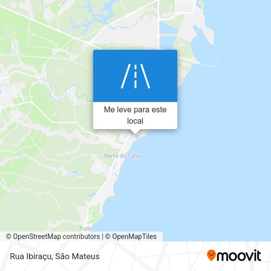Rua Ibiraçu mapa