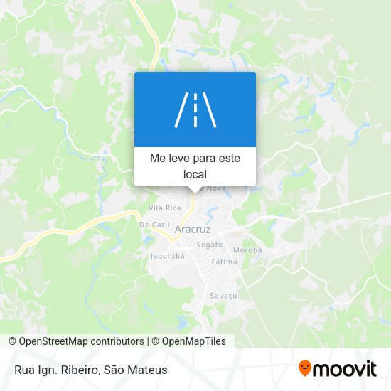 Rua Ign. Ribeiro mapa