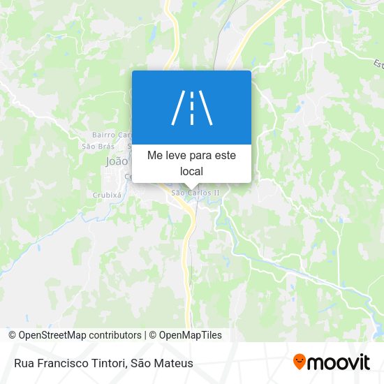 Rua Francisco Tintori mapa
