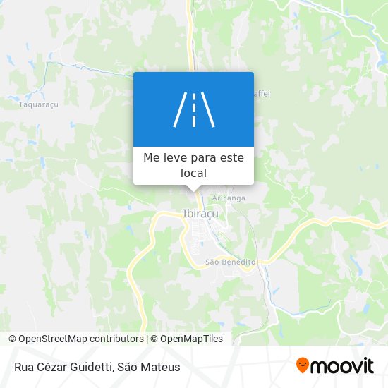 Rua Cézar Guidetti mapa