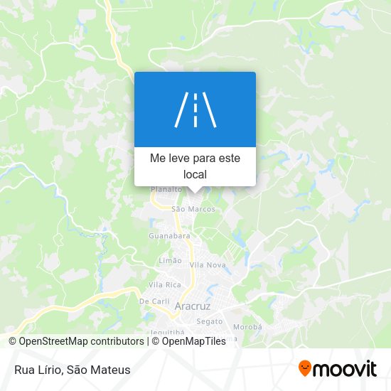 Rua Lírio mapa