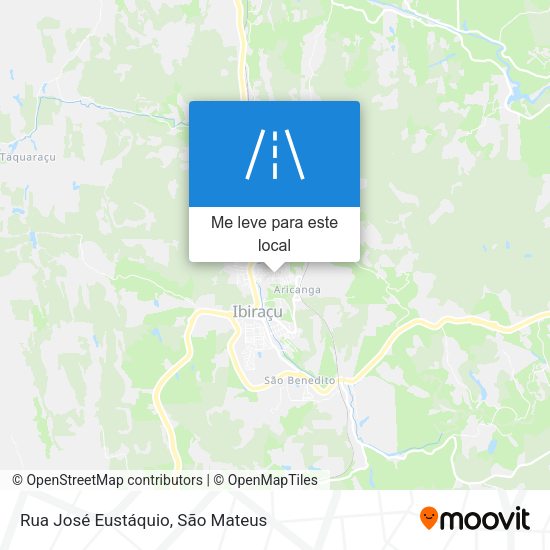 Rua José Eustáquio mapa