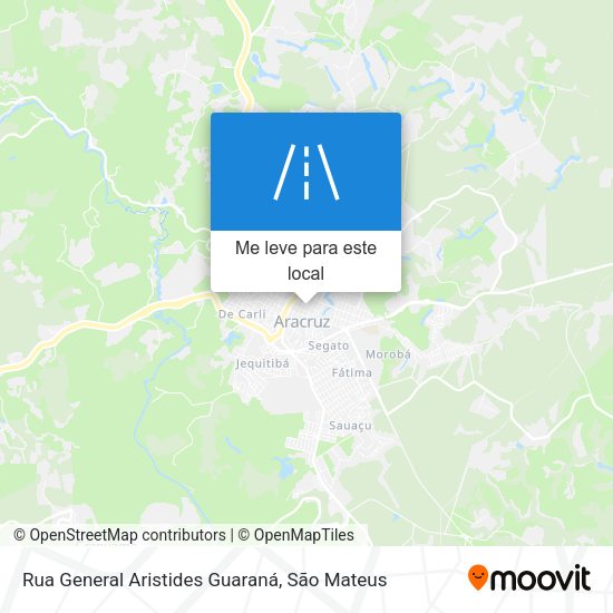 Rua General Aristides Guaraná mapa