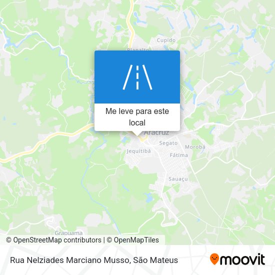 Rua Nelziades Marciano Musso mapa