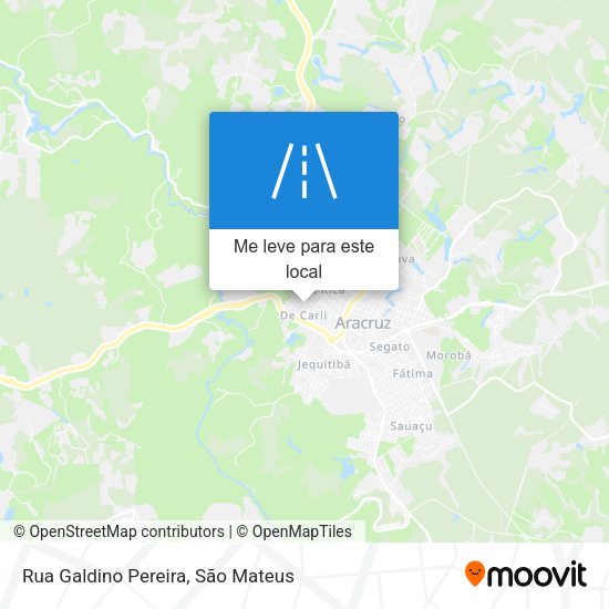 Rua Galdino Pereira mapa