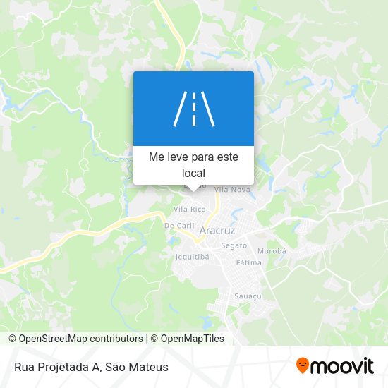 Rua Projetada A mapa