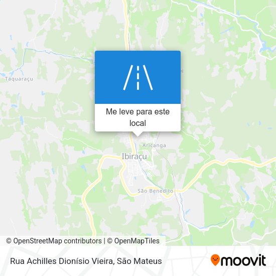 Rua Achilles Dionísio Vieira mapa