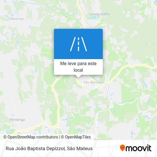 Rua João Baptista Depizzol mapa